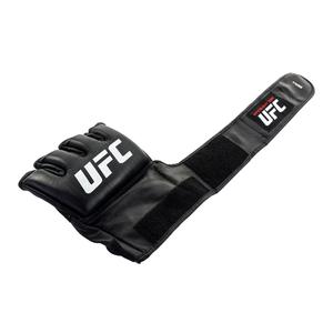 Guantes de Combate Oficiales Negros Unisex UFC Pro Fight para MMA, Boxeo, Entrenamiento, Kick Boxing, Sanda, Medios Dedos, Cuero Genuino de Vaca, Cierre de Gancho y Bucle - Product Image 6