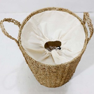 Cesto para Ropa Sucia Multifuncional de Seagrass Rústico Tejido a Mano con Asas, Ecológico, Artex Dong Thap - Product Image 5