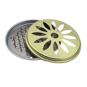 Brass Incense Burner Aromatherapy <b>Diffuser</b> Floral Design Metal Holder for Home Office Use All Season Decorative Stand - Product Image 1