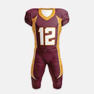 Nuevo Uniforme de Fútbol Americano Personalizado de Alta Calidad y Transpirable, Manga Corta, 100% Poliéster, Ropa Deportiva - Product Image 2