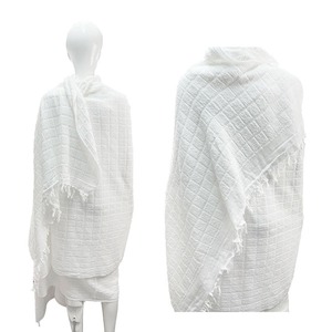 Robe Abaya Ihram élégante en coton 100% à deux pièces sans manches pour le Hajj et l'Omra - Product Image 4