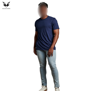 Camisetas Deportivas de Manga Corta de Algodón de Alta Calidad, Servicio OEM, Último Estilo, con Tecnología de Absorción de Humedad para Gimnasio - Product Image 4