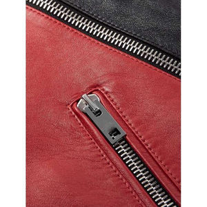 Nouvelle Arrivée 2026 – Blouson Unisexe en Cuir Véritable pour Homme, Design Color Block, Col Montant, Haute Qualité, Vente en Gros - Product Image 5