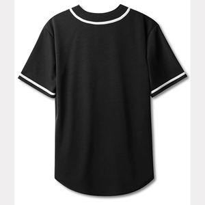 T-shirts de baseball en gros pour équipes, col en V, personnalisables avec logo imprimé par sublimation, style pull-over, coupe ample hip-hop, prix abordable - Product Image 4