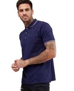 Polo à double pointe de haute qualité personnalisé en vrac, Polo respirant à pointe en bleu marine AA 830 - Product Image 1