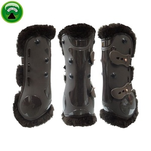 Wholesale Neoprene Fur Tendon Hind <b>Boots</b> for Horse - Product Image 1