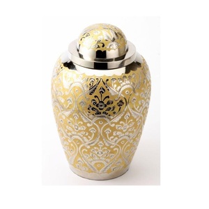 Urnes et pots en métal martelé style Art déco pour cendres - Product Image 1