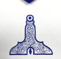 Ensemble d'articles de cérémonie maçonniques Blue Lodge, bleu roi, broderie machine, blanc et bleu, ceinture réglable (PRIX PAR PIÈCE)