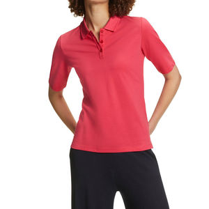 Fancy Design <b>Ladies</b> Wholesale Women's for <b>Shirts</b> Knitted Breathable Solid Only Screen Printed Short Sleeves - Product Image 6