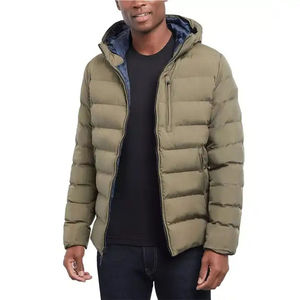 OARH INT INDUSTRY Fashion <b>Mens</b> Puffer <b>Jacket</b> Waterproof Lightweight Winter Coat Quilted Outerwear Zipper Closure Hooded Design - Product Image 5