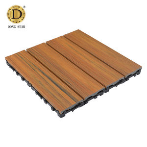 China Factory <span class=keywords><strong>Outlet</strong></span> OEM ODM Garden Design 300*300 Hollow Diy Wpc Composite Decking Tiles - Product Image 3