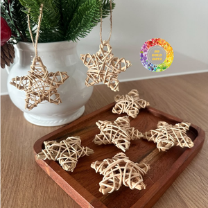 Meilleures ventes - Arbre de Noël en rotin naturel - Style classique - Écologique - Durable - Pour la décoration de Noël - Personnalisable - Vietnam-CARYLN - Product Image 1