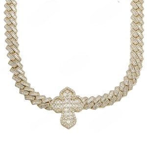 สร้อยคอเงินแท้ 925 แบบ Cuban Link ขนาด 14 มม. ยาว 22 นิ้ว ขายส่ง พร้อมใบรับรอง GRA ประดับเพชร VVS Moissanite สไตล์ฮิปฮอปสำหรับผู้ชาย - Product Image 1