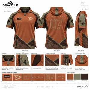 Camiseta de Esports Personalizada con Malla Ventilada, Cuello Sublimado y Mangas Raglán para Torneos de Equipos - Product Image 5