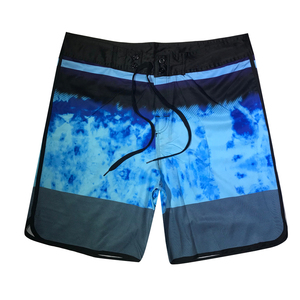 New High Quality <b>Men</b> Woven Canvas Drawstring Board Shorts Quick Dry Breathable Anti UV Waterproof Swim <b>Trunks</b> Beach Shorts - Product Image 4