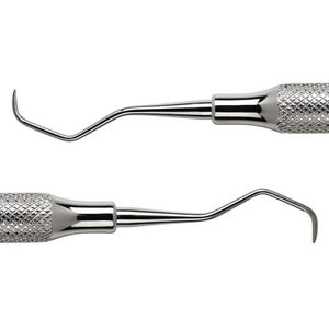 Cureta Gracey estándar 3/4 de doble punta, raspador dental de 10 mm con mango hueco de acero inoxidable quirúrgico para dientes anteriores, para clínicos - Product Image 2