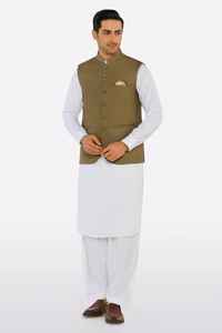 Service OEM ODM – Gilet de mode pour homme, style pakistanais, 1 pièce, coupe classique, tenue musulmane, gilets et vestes pour hommes - Product Image 2