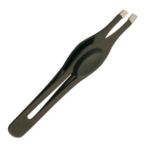 Pince à épiler pour sourcils en acier inoxydable de haute qualité, pince à épiler pour cils à pointe fine, revêtement noir, acier inoxydable allemand - Product Image 5