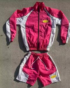 Conjunto de 2 Piezas Personalizado, Chaqueta Cortavientos de Nailon, Conjunto Deportivo Corto - Product Image 3