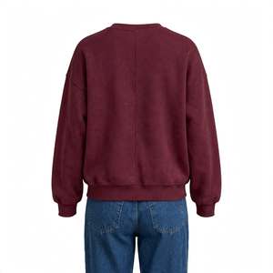 เสื้อสเวตเชิ้ตคอกลมแขนยาวทรงหลวมสำหรับผู้หญิง สวมใส่สบาย อุ่นสบายด้วยผ้าฟลีซ เหมาะสำหรับฤดูใบไม้ร่วงและฤดูหนาว - Product Image 6