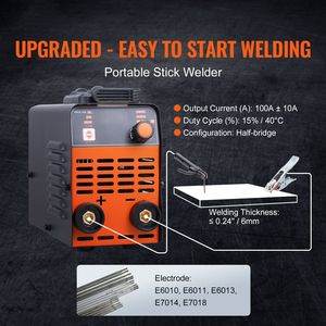 Saldatrice Inverter IGBT Portatile 2-in-1 TIG (Arc/Lift) e MMA 140A 110V/220V con Funzione Hot Start e Uscita DC/AC - Product Image 2