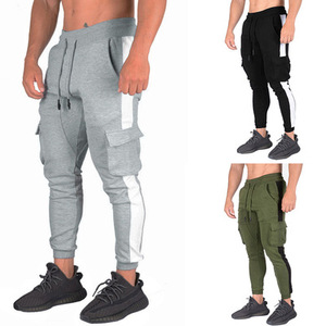 Wholesale Men's Joggers Pants Customized Slim Fit Zipper <b>Pocket</b> Running Workout Gym Fitness Quick Dry Sweat Pants <b>Trousers</b> - Product Image 3