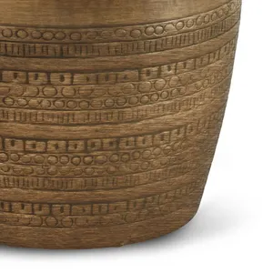 Jarrón de Cerámica Tradicional Redondo de 38.1 cm de Diámetro y 50.8 cm de Altura, Duradero, Decoración para el Hogar, Sala de Estar Interior - Product Image 4