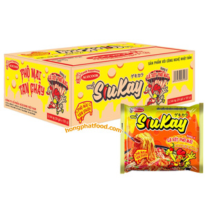 Acecook Siku Kay Chick 'N' Cheese Fideos Instantáneos 181g Sabor a Pollo Frito Picante con Queso Origen Vietnam - Product Image 2