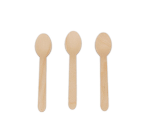 ช้อนไม้แบบใช้แล้วทิ้ง ขนาด 160 มม. บรรจุภัณฑ์แยกชิ้น - Product Image 2