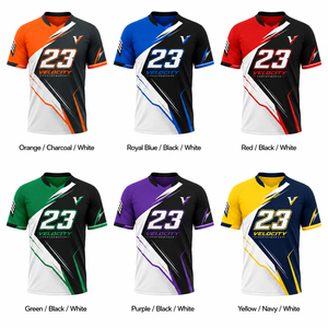 Team Baseball Sublimation T-<b>Shirt</b> Men's Quick Dry Polyester Sport Jersey Red <b>Flame</b> Print Front Logo - Product Image 4