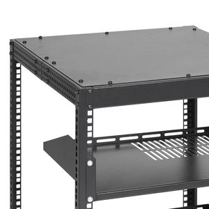 Armadio Rack AV a 4 Posti Regolabile in Profondità 23-40, Montaggio a Parete o Autoportante, 12U Open Frame per Server e Reti - Product Image 3