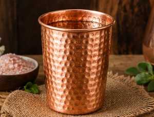 Handmade Hammered Copper <b>Drinking</b> Cup Vintage Style Eco-Friendly for Dining Use Premium Copper <b>Glasses</b> Ayurvedic Water Cup - Product Image 6
