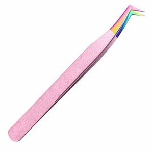 Pince à épiler professionnelle de couleur verte avec nez d'aiguille de précision pour cheveux incarnés échardes par Beauty Concept - Product Image 1