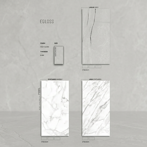 Dalles de carrelage en porcelaine marbrée blanc or Vistaar 120x240cm, résistantes aux acides, antibactériennes, antidérapantes, pour extérieur, cuisine et salle de bain - Product Image 4