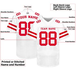 Sportswear American Football Jersey Streetwear Factory Polyester Mesh Custom Player Name Number Stitched Logo Premium - Product Image 2