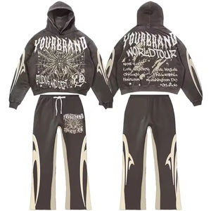MAX WORLD ENTERPRISES Survêtement Homme Hiver Épais Délavé Style Urbain Longueur Intégrale OEM ODM Conception Personnalisée Qualité Supérieure - Product Image 3