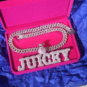 จี้เงินแท้ 925 ประดับเพชรโมอิสซาไนต์ทรงกลม ดีไซน์ตัวอักษรคลาสสิก สไตล์ฮิปฮอป เครื่องประดับสำหรับทุกเพศ - Product Image 6