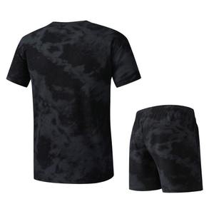 Conjunto de Verano de Dos Piezas para Hombre, Estilo Streetwear, con Logotipo Personalizado, Teñido con Spray, Pantalones Cortos y Camiseta con Lavado Ácido - Product Image 5