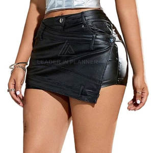 Jupes en cuir pour femmes de qualité supérieure, personnalisées, nouveau design, faible MOQ, service OEM - Product Image 2