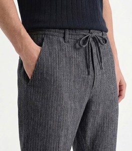 Pantalones de Verano Ligeros de Cintura Media para Hombre Stripped Lenin ODM - Product Image 4