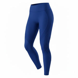 Nuevos Leggings Deportivos de Cintura Alta para Mujer, Largos, Sólidos, Resistentes a las Arrugas, Sin Costuras, Elásticos, de Nailon Suave, para Yoga y Gimnasio, con Efecto Push-Up - Product Image 6
