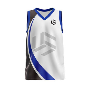 Maillots de basketball décontractés légers et confortables 100 % polyester pour hommes, grandes tailles, été, avec logo brodé, anti-humidité - Product Image 2