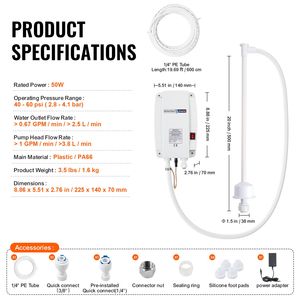 Sistema di Erogazione Acqua Elettrico Automatico a Ingresso Singolo per Bottiglie da 5 Galloni, Dispenser Portatile Facile da Usare - Product Image 4