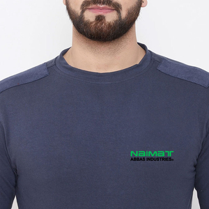เสื้อสเวตเชิ้ตคอกลมผ้าฟลีซเรียบง่ายสไตล์มินิมอลสำหรับผู้ชาย มีกระเป๋าหน้าขนาดใหญ่ สีพื้น ให้ความอบอุ่น เหมาะสำหรับใส่ออกกำลังกาย - Product Image 6