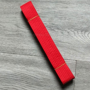 Ceinture de karaté de bonne qualité, en coton tissé dense, texture lisse, nœud fiable, légère, écologique, unisexe - Product Image 6