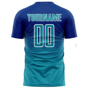 Camiseta de Fútbol Personalizada para Hombre, Uniforme de Fútbol de Manga Corta con Logotipo Personalizado, Poliéster/Algodón, para Todas las Temporadas - Product Image 2