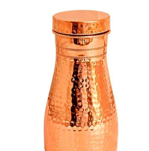 Ensemble de bouteilles d'eau en cuivre pur à 100 %, capacité de 2 L, pour le sport - Comprend une boîte en cuivre, ensemble cadeau parfait - Product Image 4