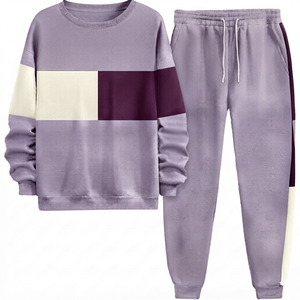Conjunto Deportivo para Hombre al por Mayor OEM ODM, Ropa Deportiva para Correr, Trajes Deportivos Lisos con Franjas Laterales - Product Image 6