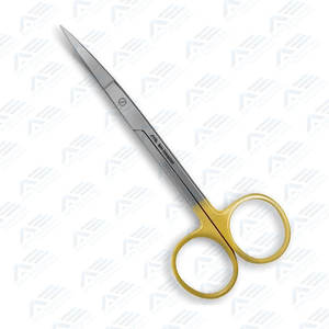 Tijera médica Goldman de alta calidad, instrumentos médicos de 13cm, nitidez de corte superior, acero inoxidable alemán con mangos dorados - Product Image 5