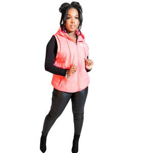 <b>Packable</b> Quilted Vest Black Women Lightweight Sleeveless Puffer <b>Jacket</b> Button Closure Outerwear Custom Casual Outdoor Layering - Product Image 1